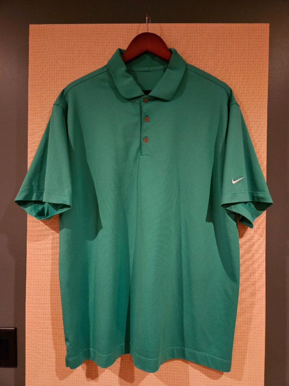 Nike Dri-FIT Golf Performance Polo Shirt Teal Green - Men's XL